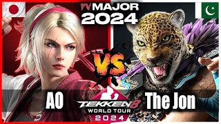 AO LIDIA vs The JON KING  Tekken 8 FV Major 2024  Pools  TWT 2024 Highlights [upl. by Htilil]