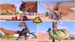 Camp Cretaceous DLC Carnotaurus Toro Special Animations amp Interactions 🦖 Jurassic World Evolution 2 [upl. by Durer]