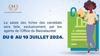 Bac 2024  Inscription pour la session de remplacement [upl. by Intruoc]