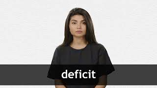 How to pronounce DEFICIT in American English [upl. by Itoyj]