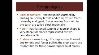 Block Mountains Types and Theories on Formation of Block Mountains [upl. by Naened]