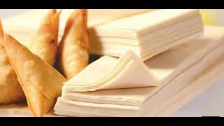 Crispy Samosa sheet Homemade spring roll wrapper recipe cooking in home  Butterfly cook recipes [upl. by Ciardap]