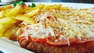 Milanesa o escalope de ternera a la napolitana [upl. by Zavala398]