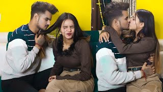 Irritating Prank On My So Much Cute Girlfriend  Real Kissing Prank  Gone Romantic  Couple Rajput [upl. by Sidwell]