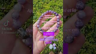 La lépidolite bordeaux jewelry indianstyle bracelets lithotherapy [upl. by Viquelia]