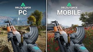 Delta Force Hawk Ops Mobile vs PC Comparison [upl. by Nyrahtak577]