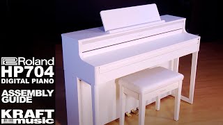 Roland HP704 Digital Piano  Assembly Guide [upl. by Alisha]