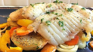 Como hacer PESCADO AL HORNO con verduras  Receta saludable  Chef Elias Marin [upl. by Emmet]