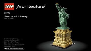 LEGO instructions  LEGO Architecture  21042  Statue of Liberty [upl. by Innes385]