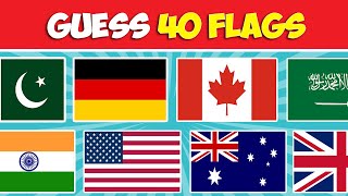 Guess the Country by the Flag  40 Flags Quiz Challenge [upl. by Isabel206]