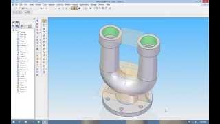 ramsbottom safety valve body Solid Edge V18 [upl. by Lole226]