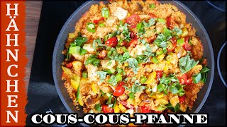 Couscous Pfanne mit Hähnchen und Gemüse  einfach lecker [upl. by Soma]