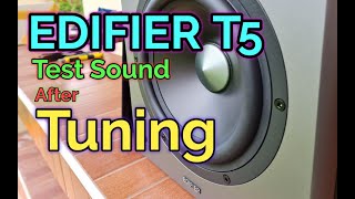 ทดสอบหลังจูน Edifier R1855DB vs Edifier T5 Subwoofer  ปรับตำแหน่ง ทำโทน Equal Loundness ด้วย Smaart [upl. by Martelli]