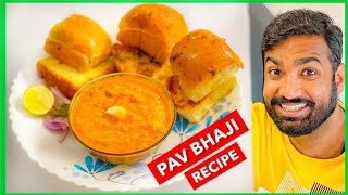 Easy Pav Bhaji Recipe  Cooking Paaji [upl. by Echikson344]