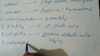 Part 3   ANTIDOTES OF DRUGS  by WEALTH PHARMACY  A FAMILY OF STUDY [upl. by Anelliw]