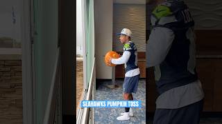 The Seahawks 2nd annual pumpkin toss 🎃 nfl seahawks [upl. by Thant]