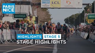 Highlights  Stage 5  ParisNice 2023 [upl. by Adnat320]