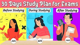 30 DAY PLAN TO STUDY FOR EXAMS RIGHT way to study for exams [upl. by Siegler974]