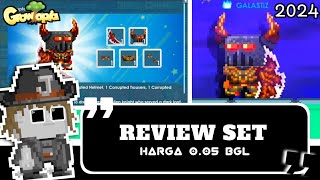 Review Set Baru Corrupted Set 🔥 Growtopia Indonesia [upl. by Eirolam166]