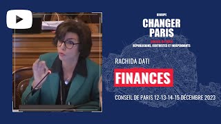 Rachida Dati  Budget 2024 de la Ville de Paris II [upl. by Lengel528]