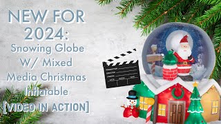 NEW FOR 2024 Sam’s Club Snowing Globe Christmas Inflatable Video In Action [upl. by Frulla906]