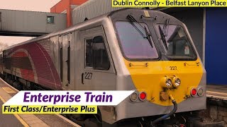 Irelands Enterprise Train in First ClassEnterprise Plus  Dublin to Belfast [upl. by Eimmak369]