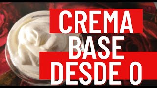 Cómo hacer CREMA BASE CASERA desde 0 RÁPIDA Y FÁCIL  RECETA PARA 1 KG DE CREMA Cosmética Natural [upl. by Walworth]