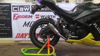 Suara Knalpot Proliner Stainless short di Kawasaki Ninja 250fi [upl. by Troy800]