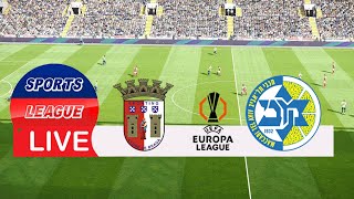 🔴LIVE BRAGA VS MACCABI TEL AVIV  UEFA EUROPA LEAGUE 2425 Full Match [upl. by Stoughton]