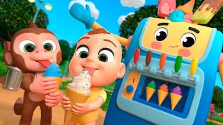 Big Ice Cream Machine Song Healthy Habits at Park  Lalafun Nursery Rhymes amp Kids Songs [upl. by Ahsaya]