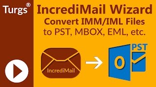 Turgs IncrediMail Wizard  Convert Incredimail to Outlook Thunderbird Adobe PDF etc [upl. by Nylesoy580]