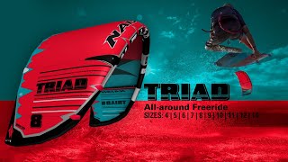 Naish Triad  AllAround Freeride Kite [upl. by Atinuhs]