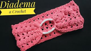 Cómo Tejer DIADEMA a Crochet Fácil y RápidoTejer CINTILLO a Crochet paso a pasoHeadband Crochet [upl. by Grizel]