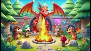 Five Little Dragons Breathing Out Fire  Magical Dragon Adventures  BabySharkKidsAlotsOfSongs [upl. by Casady]