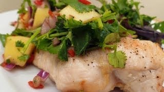 Grilled Chicken with Mango Salsa CookAlong Video [upl. by Gilburt]