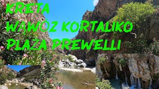 Kreta Wąwóz Kortaliko Plaża Prewelli [upl. by Enneire]