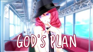 「Nightcore」→ Gods Plan Female Version Lyrics ✗ [upl. by Neelyaj]