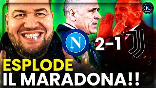 💥ESPLODE IL MARADONA 💥💙 NAPOLI💙 21 JUVENTUS [upl. by Aurora]