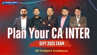 Plan Your CA INTER 📚  Sept 2025 Exam 🎓  All Subject Guidance 📝  F2F LIVE STREAM 📺 GDPD 💼 [upl. by Muryh]