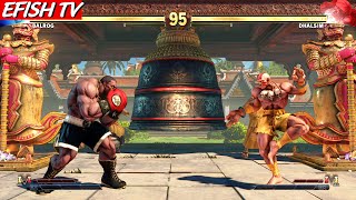 Shirtless Balrog vs Classic Dhalsim Hardest AI  STREET FIGHTER V [upl. by Berardo]