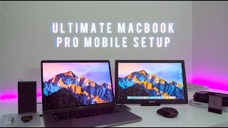 ULTIMATE Macbook Pro Dual Monitor Mobile Setup [upl. by Rabiah839]