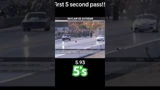 Cleatus’s first 5 second pass in Eaglechevy worldcup dragracing [upl. by Mungovan]