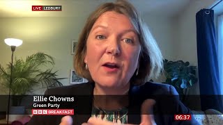 Ellie Chowns Green Partys North Herefordshire MP Candidate On BBC Breakfast 7062024 [upl. by Amlas599]