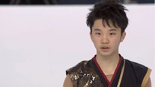 Kazuki TOMONO 友野一希 SP WJC2016 [upl. by Yebot764]