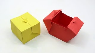 Origami Box Folding  How to Make Beautiful Origami Box with Paper [upl. by La]