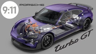 New 2025 Porsche Taycan Turbo GT with Weissach Package Explained [upl. by Ehpotsirhc]