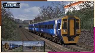 ScotRail Class 158 on the Maryhill Line 2W57 Glasgow Queen St to Anniesland  Train Simulator 2022 [upl. by Eiznekam]