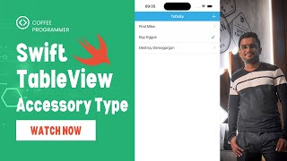 Create TableView Cell Accessory Types Programmatically in Swift  Add Checkmark and Deselect [upl. by Crissie204]