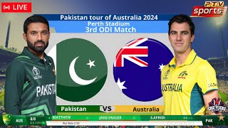 🔴 Live Pakistan Vs Australia – 3rd ODI Live Match  PAK Vs AUS Live Today cricket pakvsaus [upl. by Silevi]