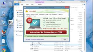 How to Remove Reimage Repair 1801 on Windows 8 [upl. by Aytak]